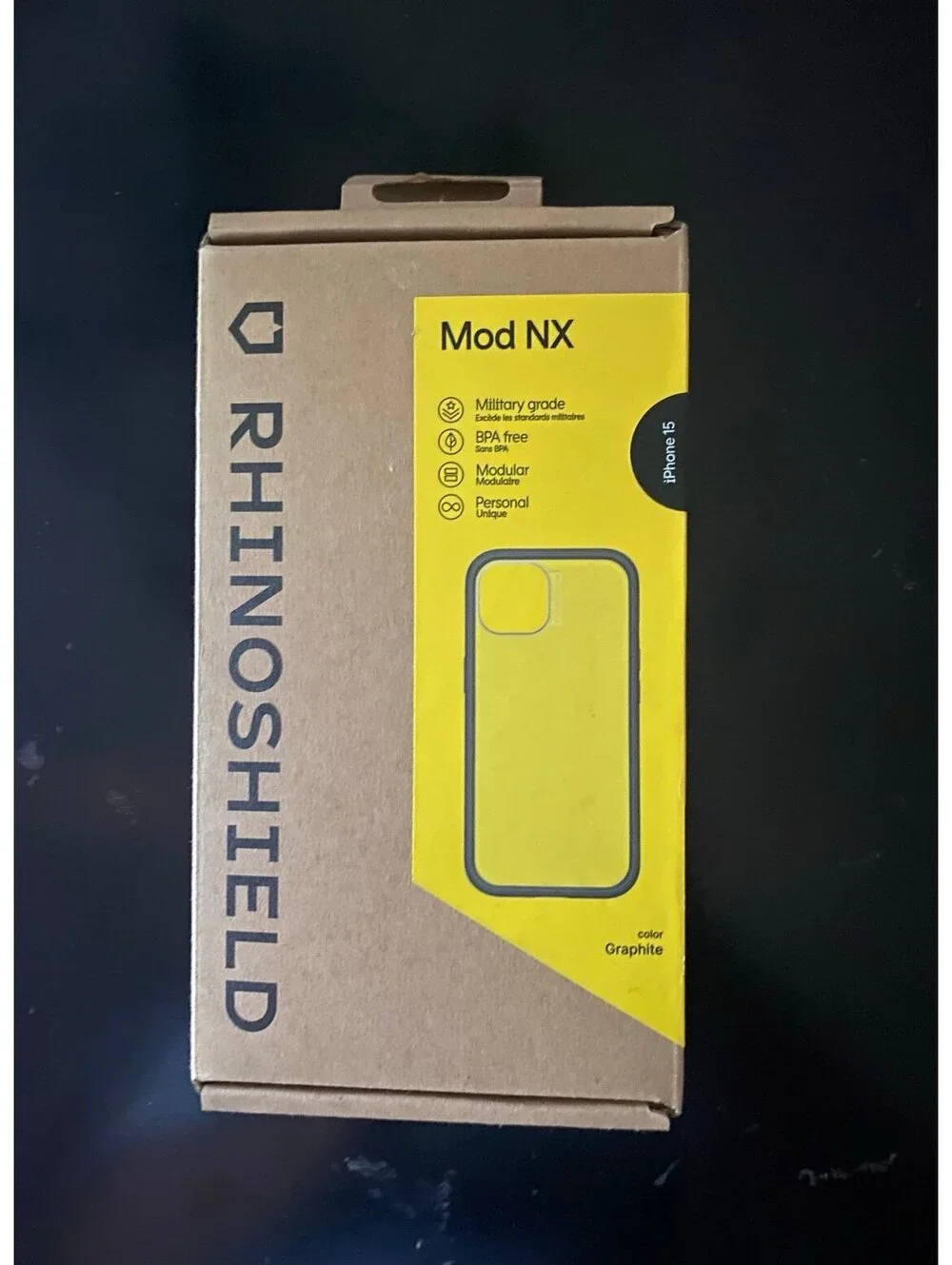 RhinoShield Modular NX Case for iPhone 15 Graphite